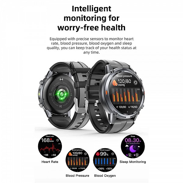 Smartwatch Microwear S350 - Grey Silicone