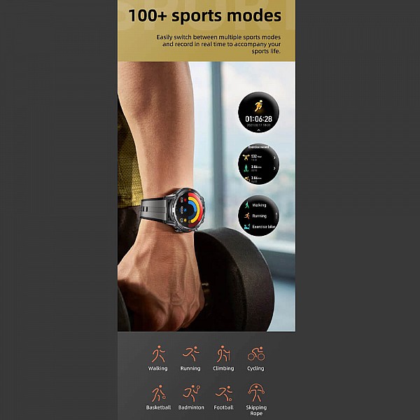 Smartwatch Microwear S350 - Grey Silicone