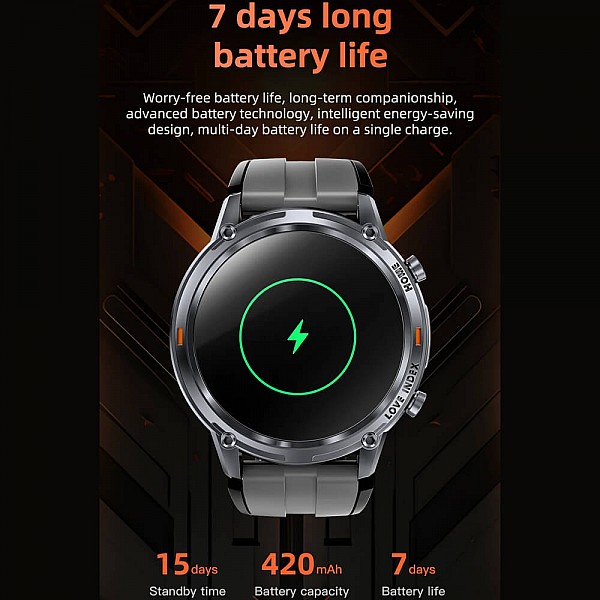 Smartwatch Microwear S350 - Grey Silicone