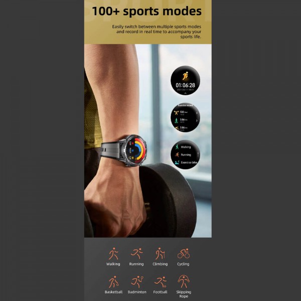 Smartwatch Microwear S350 - Grey Silicone