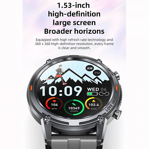 Smartwatch Microwear S350 - Grey Silicone