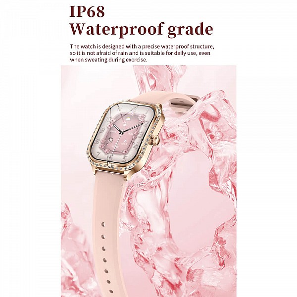 Smartwatch Microwear MK88 - Gold Steel