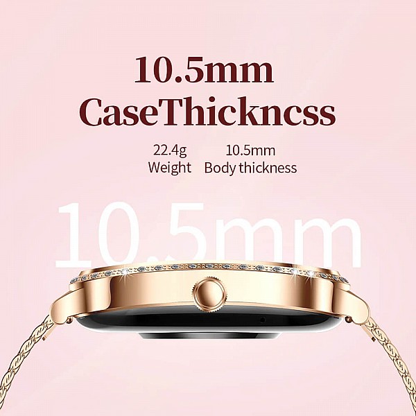 Smartwatch Microwear MK88 - Gold Steel
