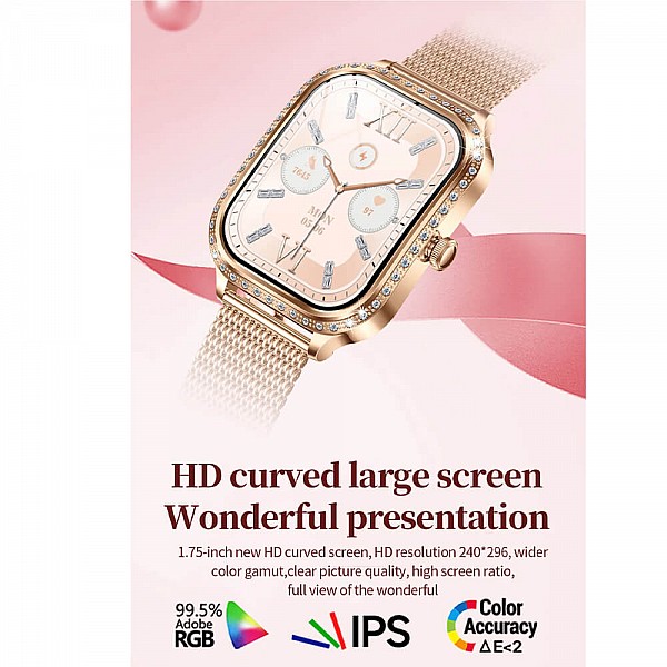 Smartwatch Microwear MK88 - Gold Steel