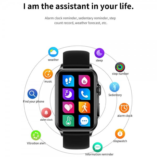 Smartwatch Microwear H23 - Gold Steel