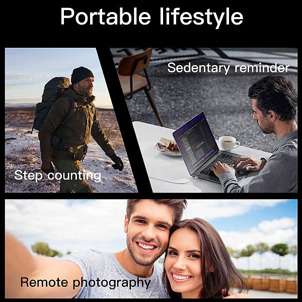 Smartwatch Microwear AK61 - Black Steel