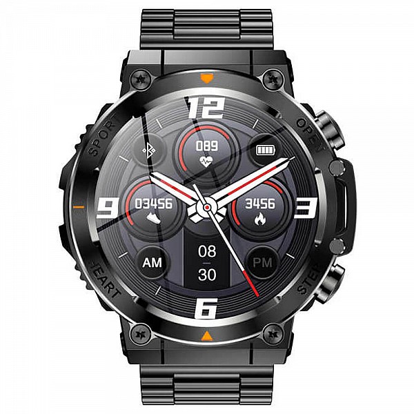 Smartwatch Microwear AK61 - Black Steel