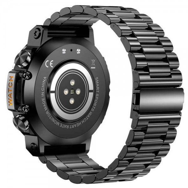 Smartwatch Microwear AK61 - Black Steel