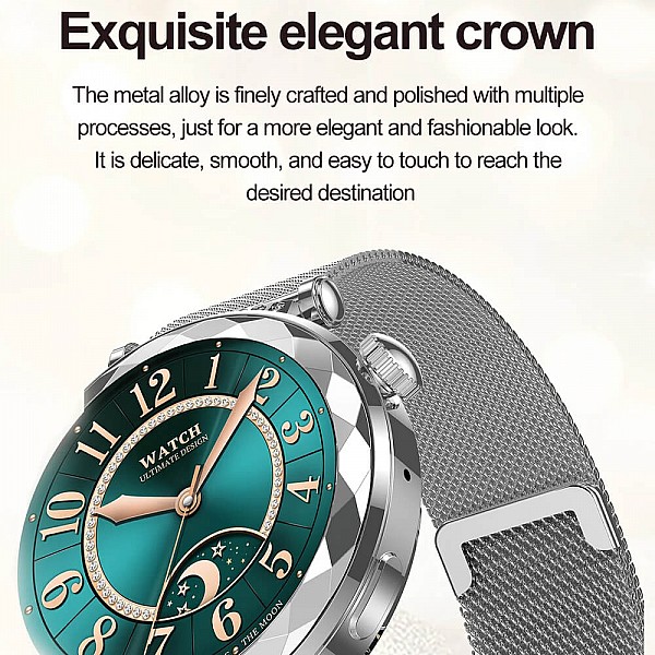 Smartwatch Microwear HK88 - Gold Steel