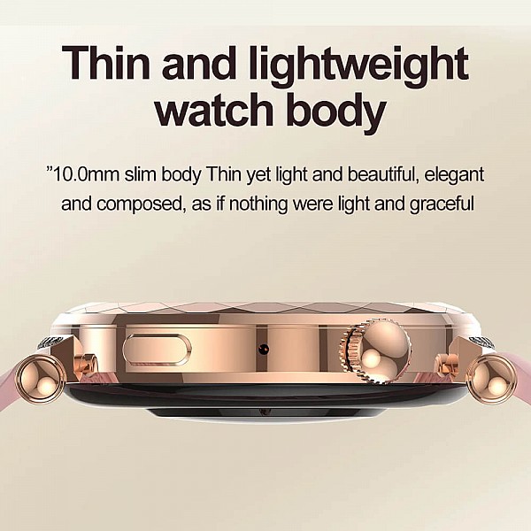 Smartwatch Microwear HK88 - Gold Steel