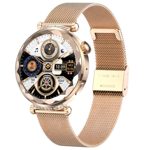 Smartwatch Microwear HK88 - Gold Steel