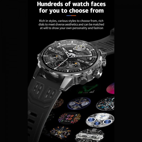 Smartwatch Microwear CF53 - Black Steel