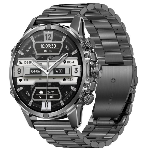 Smartwatch Microwear CF53 - Black Steel