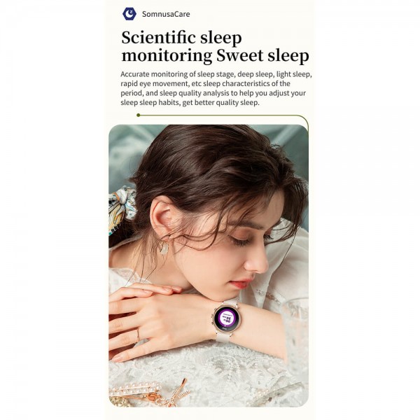 Smartwatch Microwear V60 - Beige