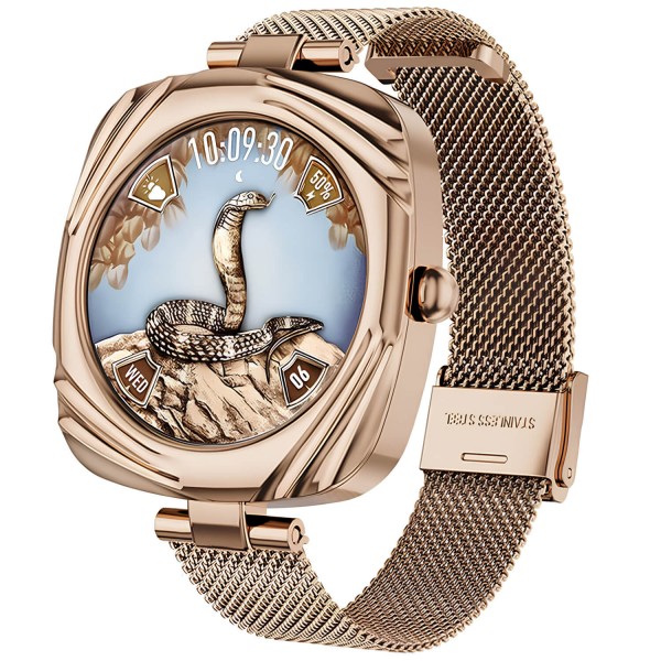 Smartwatch Microwear AW5 - Gold Steel