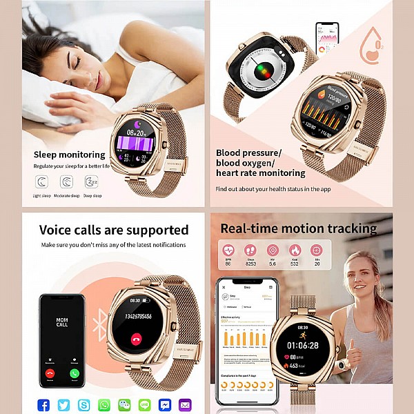 Smartwatch Microwear AW5 - Silver Steel