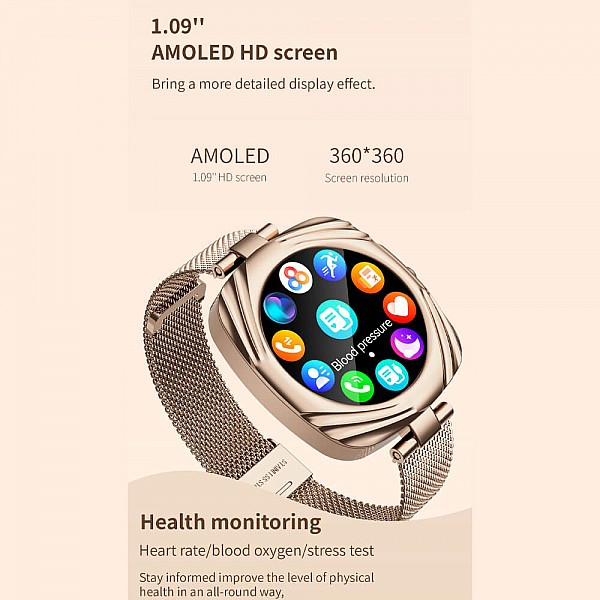 Smartwatch Microwear AW5 - Silver Steel