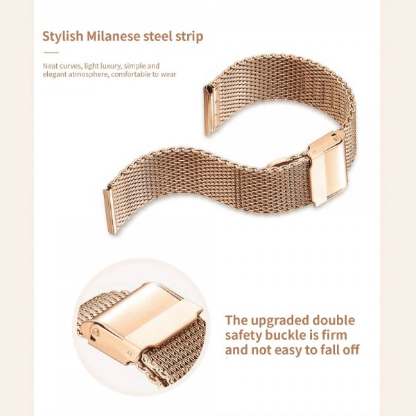 Smartwatch Microwear AW5 - Gold Steel