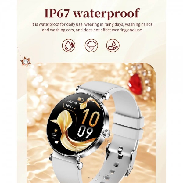 Smartwatch Microwear Y16 - Pink Silicone