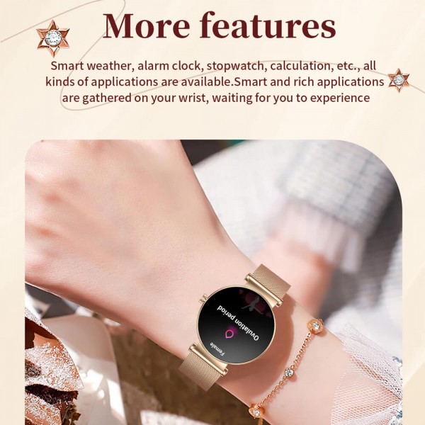Smartwatch Microwear Y16 - Pink Silicone