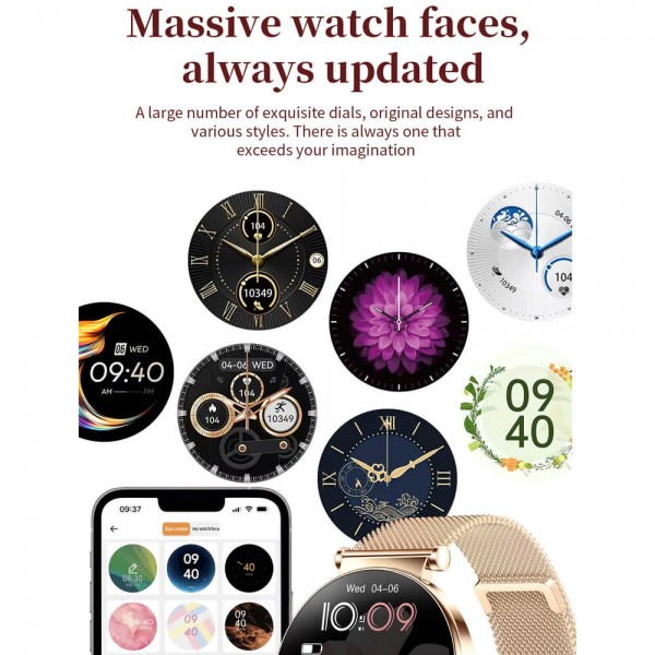 Smartwatch Microwear Y16 - Pink Silicone