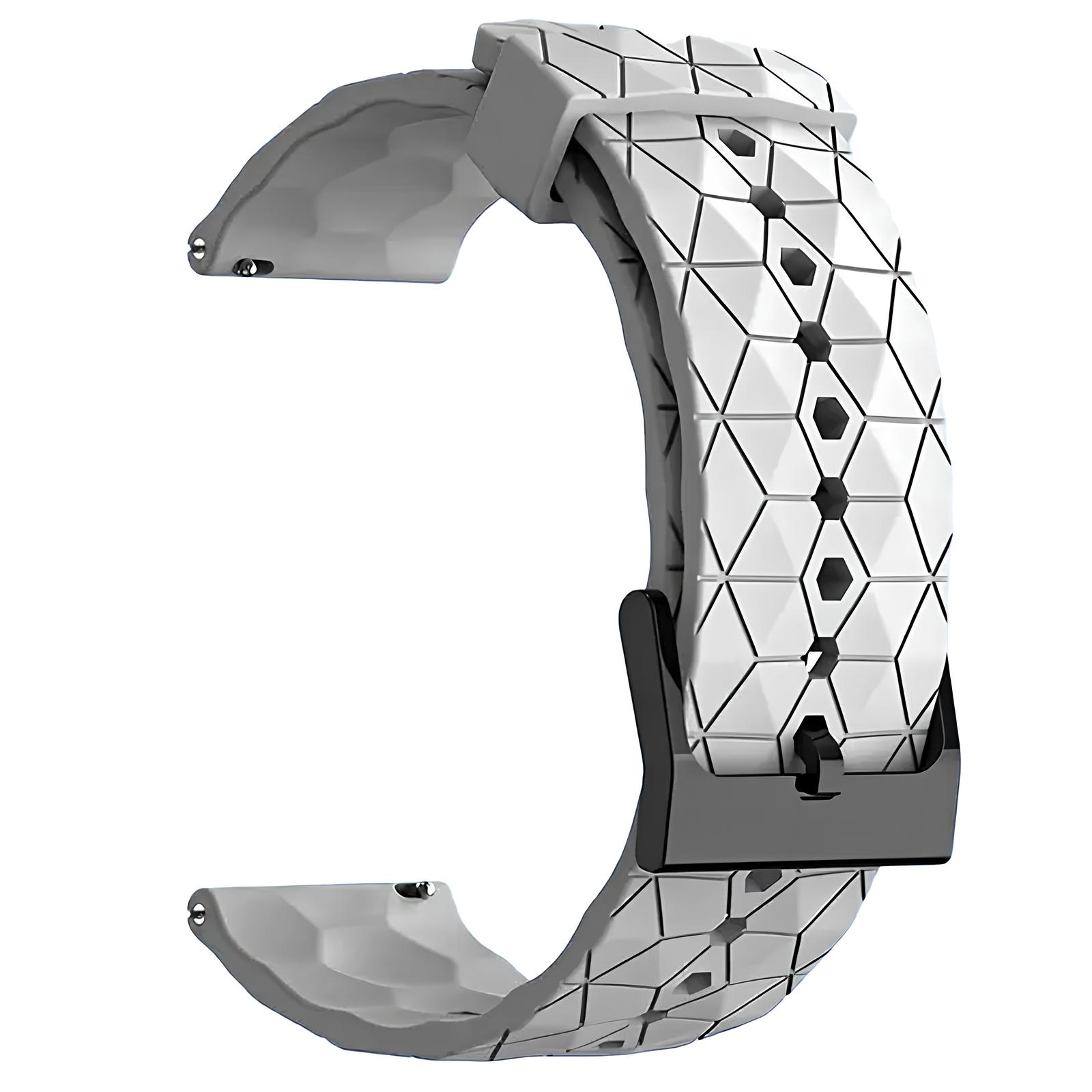 Microwear Λουράκι Σιλικόνης 22mm με Quick Release - Football White