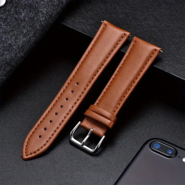 Microwear Λουράκι Δερματινο 24mm με Quick Release - Brown