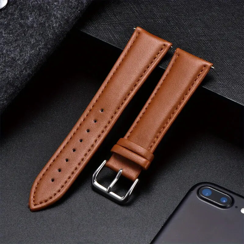 Microwear Λουράκι Δερματινο 24mm με Quick Release - Brown