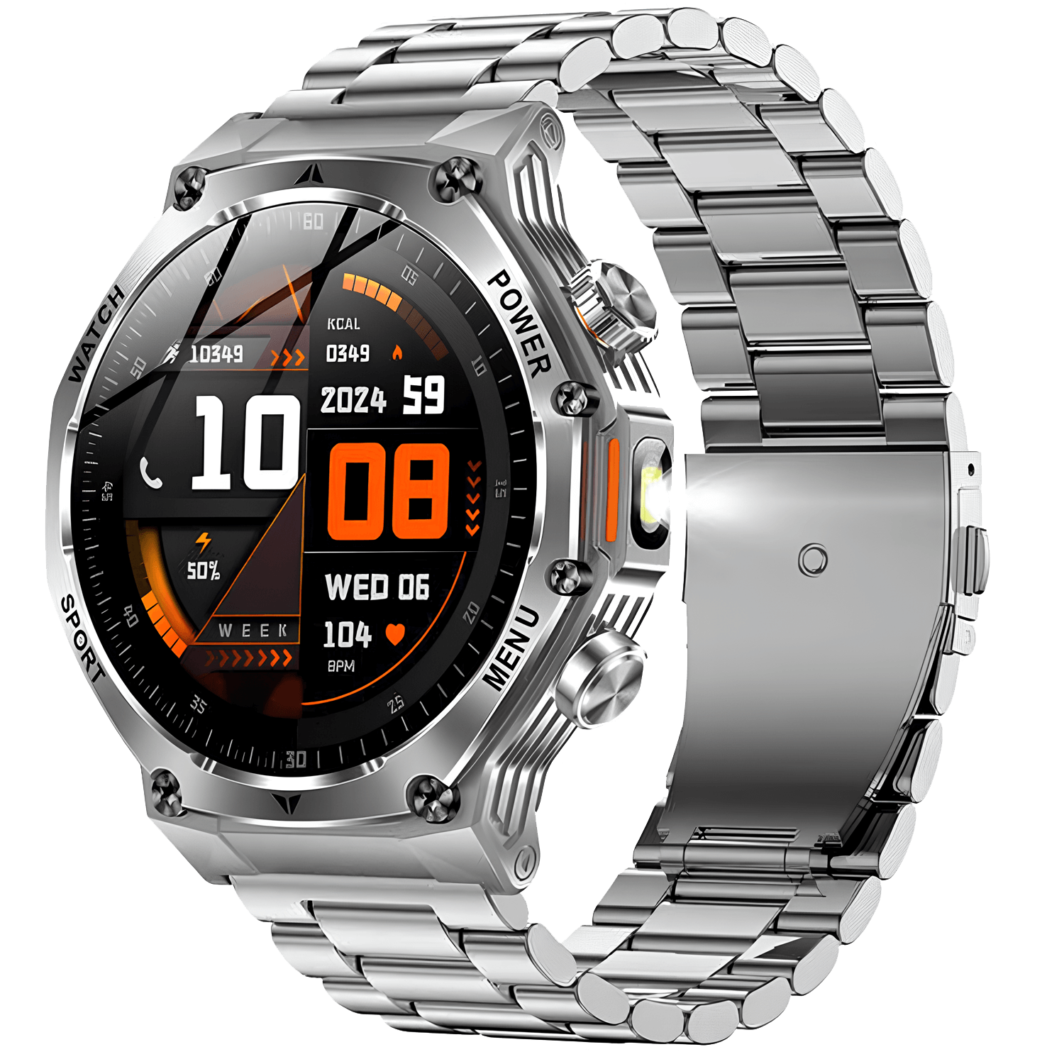 Smartwatch Microwear AK82 - Silver Steel
