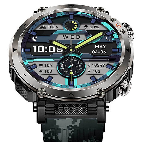 Smartwatch Microwear   HT30 - Blue Camo Smartwatch Microwear   HT30 - Blue Camo