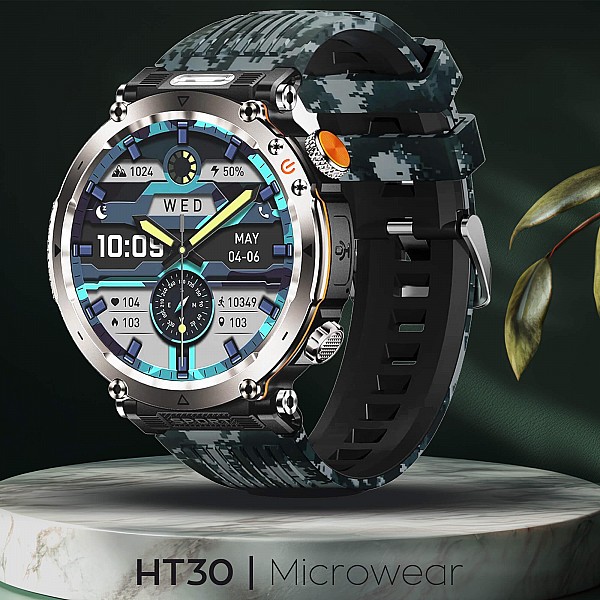 Smartwatch Microwear   HT30 - Blue Camo Smartwatch Microwear   HT30 - Blue Camo