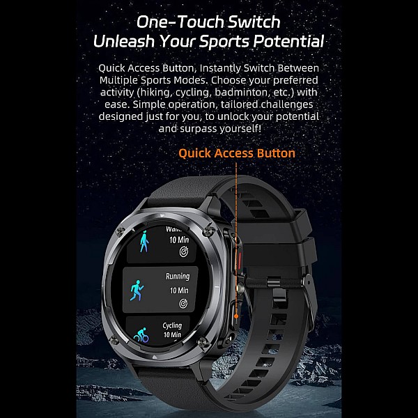 Smartwatch Microwear S90 - Black