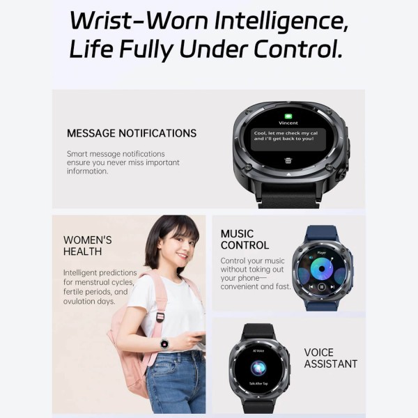 Smartwatch Microwear S90 - Black