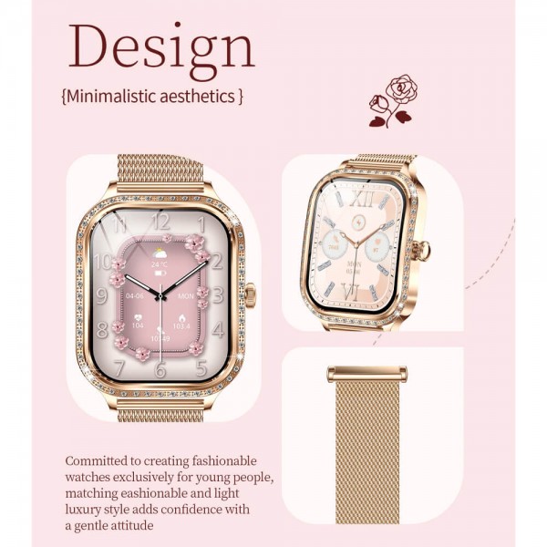 Smartwatch Microwear MK88 - Silver Steel