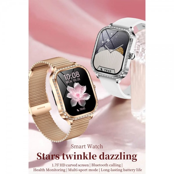 Smartwatch Microwear MK88 - Silver Steel