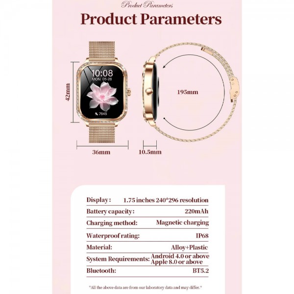 Smartwatch Microwear MK88 - Silver Steel