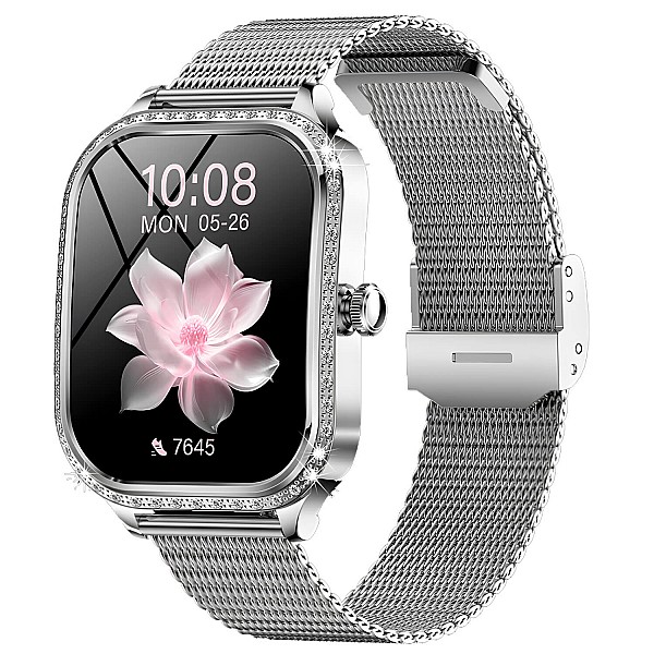 Smartwatch Microwear MK88 - Silver Steel