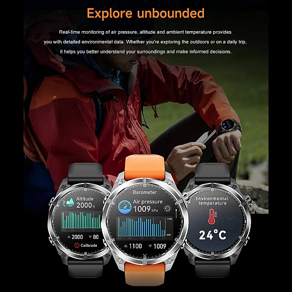 Smartwatch Microwear - HD300 Black Steel