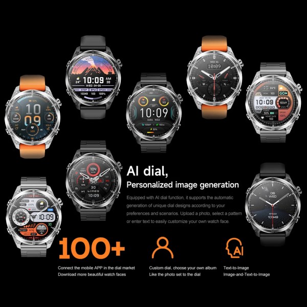 Smartwatch Microwear - HD300 Black Steel