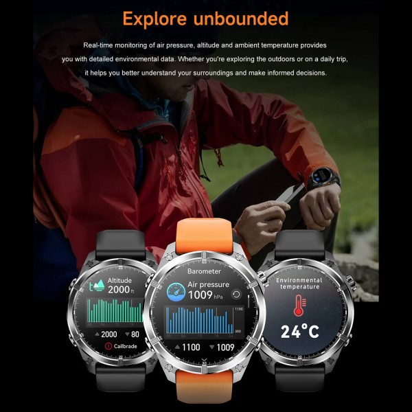 Smartwatch Microwear - HD300 Silver Steel