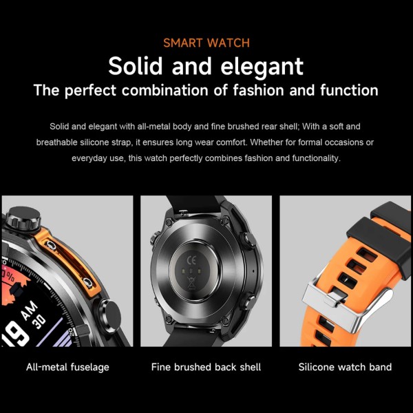 Smartwatch Microwear - HD300 Silver Steel
