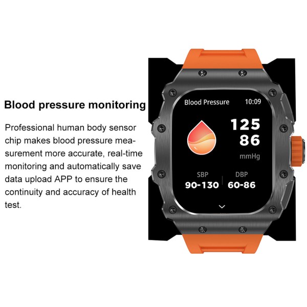 Smartwatch Microwear AK65 - Blue Silicone