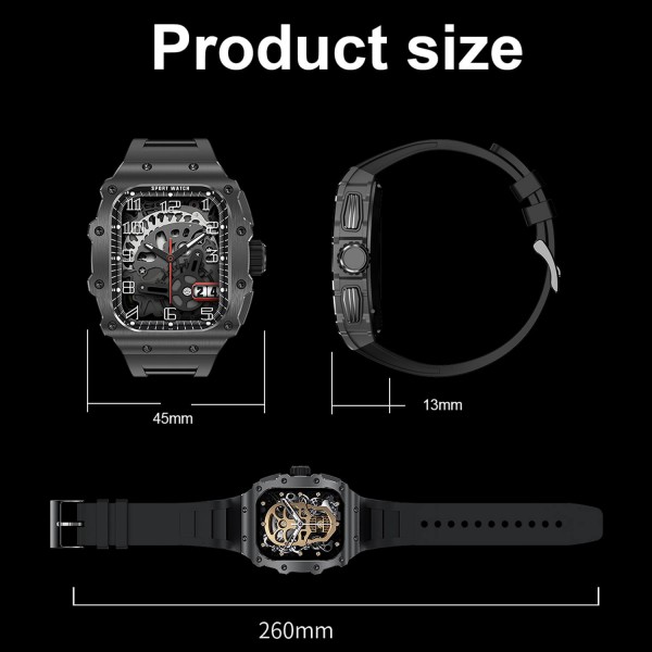 Smartwatch Microwear AK65 - Blue Silicone