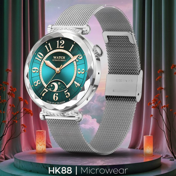 Smartwatch Microwear HK88 - Silver Steel