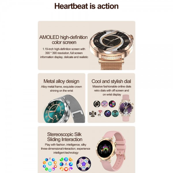 Smartwatch Microwear HK88 - Silve Steel