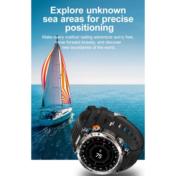 Smartwatch Microwear   HT30 - Black Steel