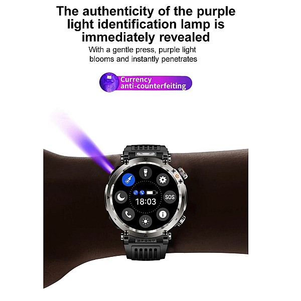 Smartwatch Microwear   HT30 - Black Steel
