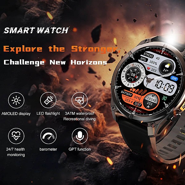 Smartwatch Microwear - HD300 Silver Steel