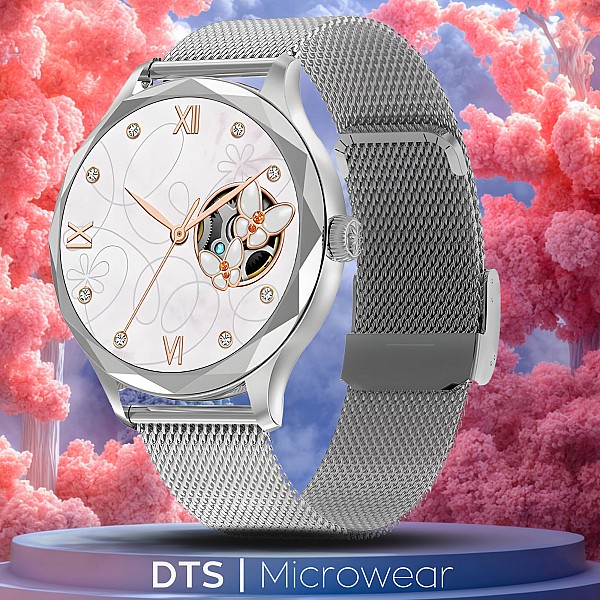 Smartwatch Microwear DTS - Silver Steel