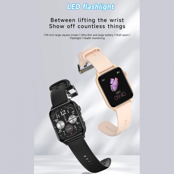 Smartwatch Microwear P6 Max - Gold Steel